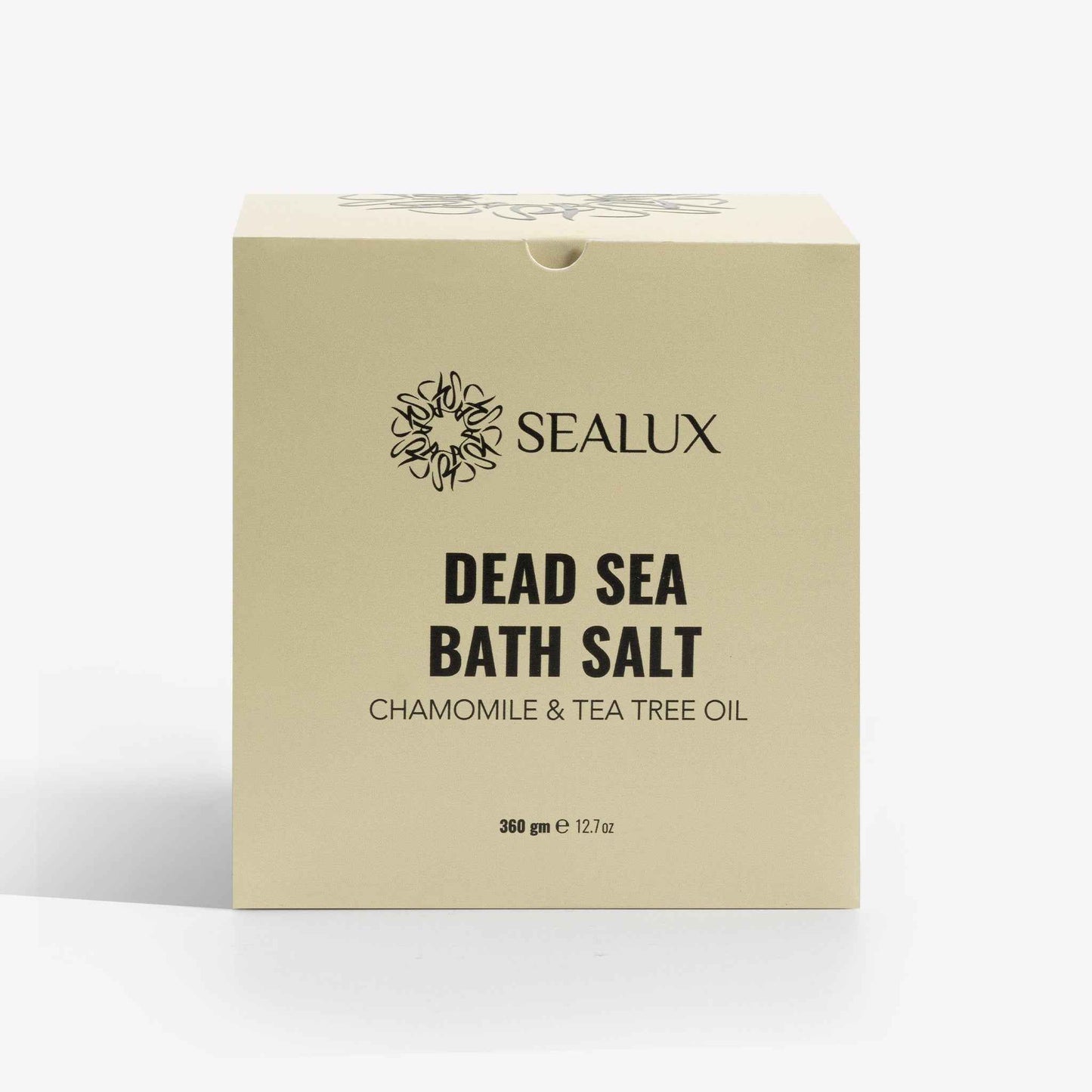 منتج ملح البحر الميت بالبابونج و زيت الشاي