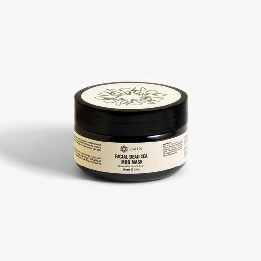 قناع طين البحر الميت للوجه بالكولاجين والأفوكادو