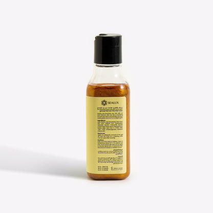 Gold shimmer body gel